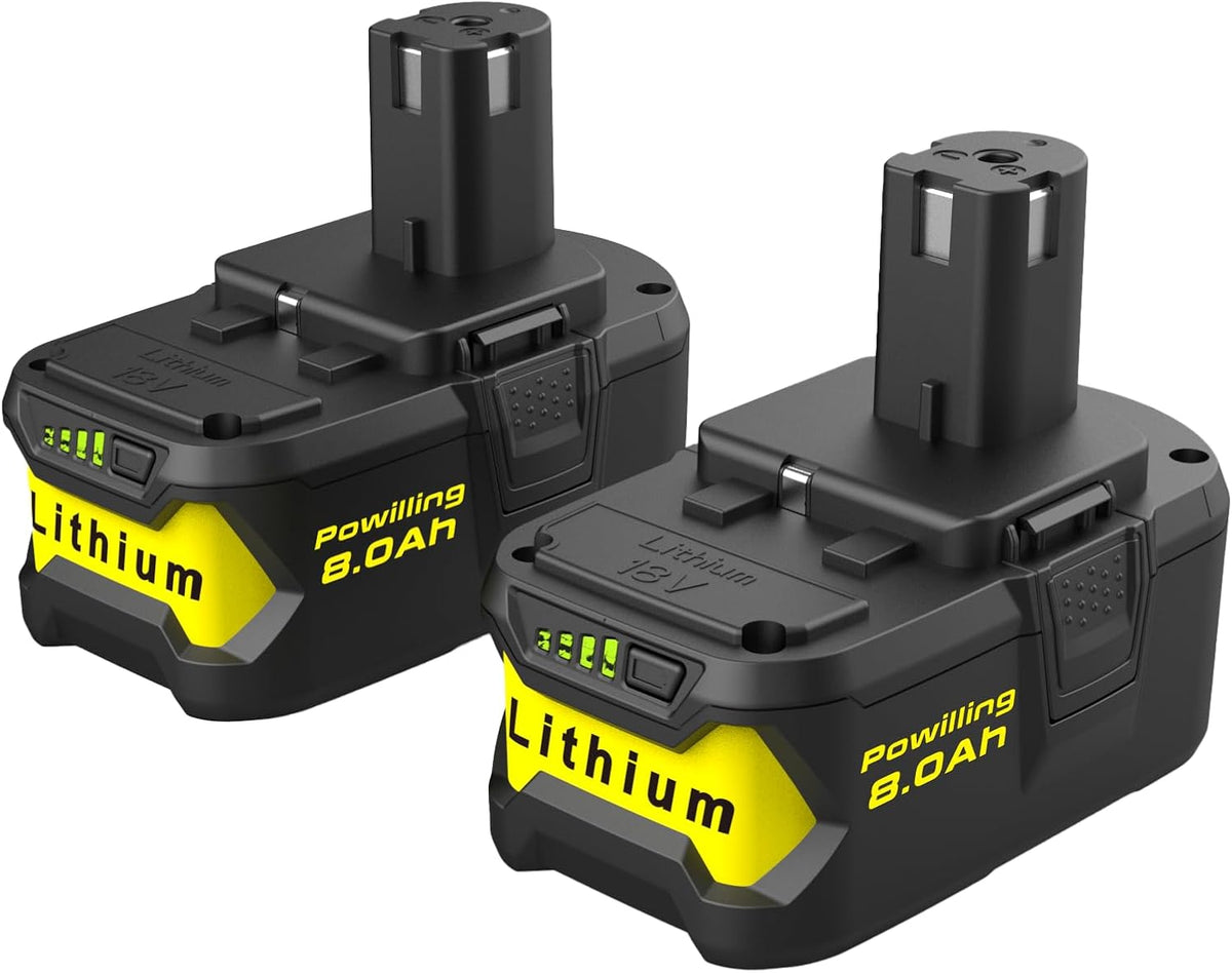 Powilling 18V battery 2-pack, RYOBI ONE+ compatible