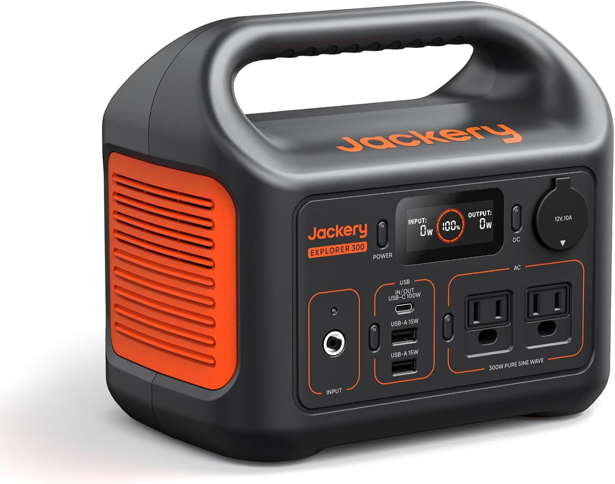 Jackery Explorer 300 Portable Power Station (292Wh)