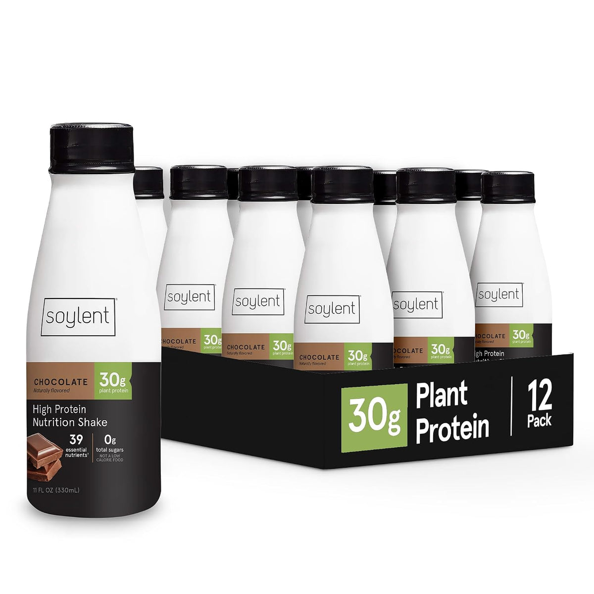 Soylent Complete Protein chocolate ready-to-drink shakes, 12 pack
