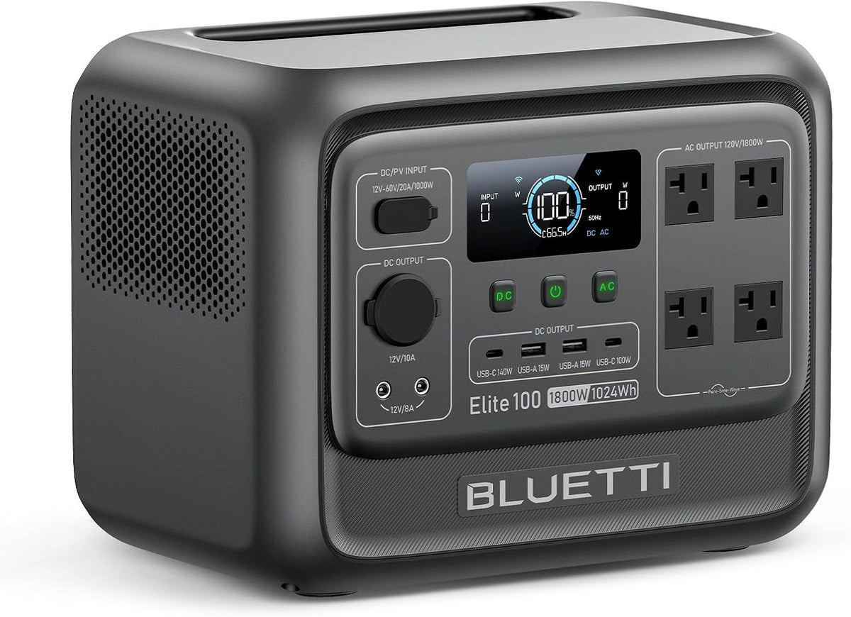 BLUETTI Elite 100 V2 Portable Power Station (1024Wh)