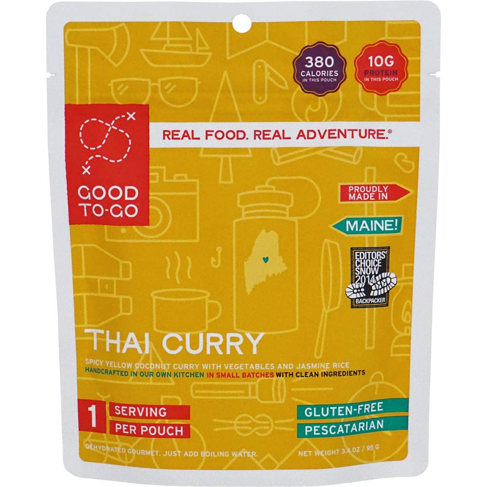 Good To-Go Thai Curry dehydrated meal pouch