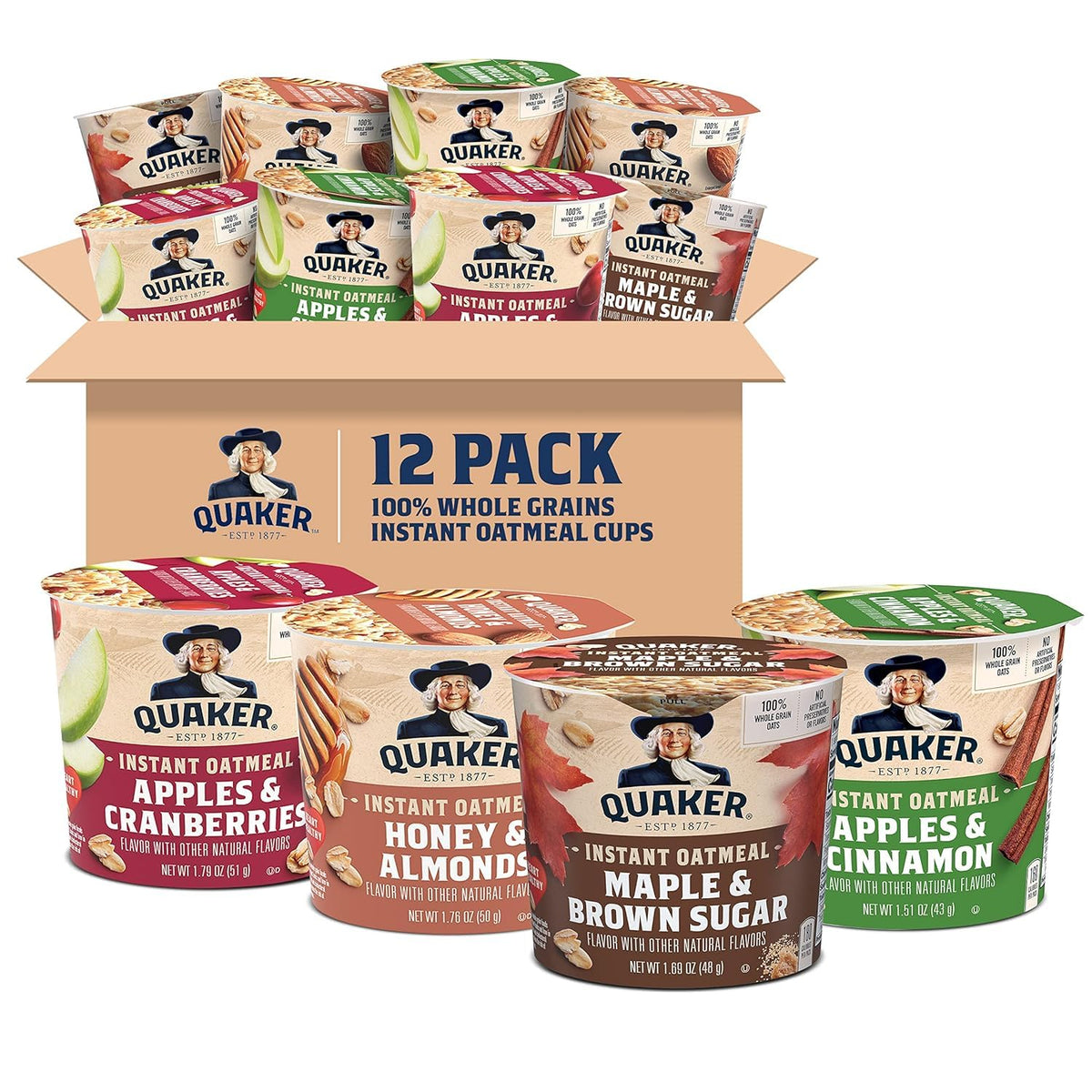 Quaker Instant Oatmeal Express cups variety pack