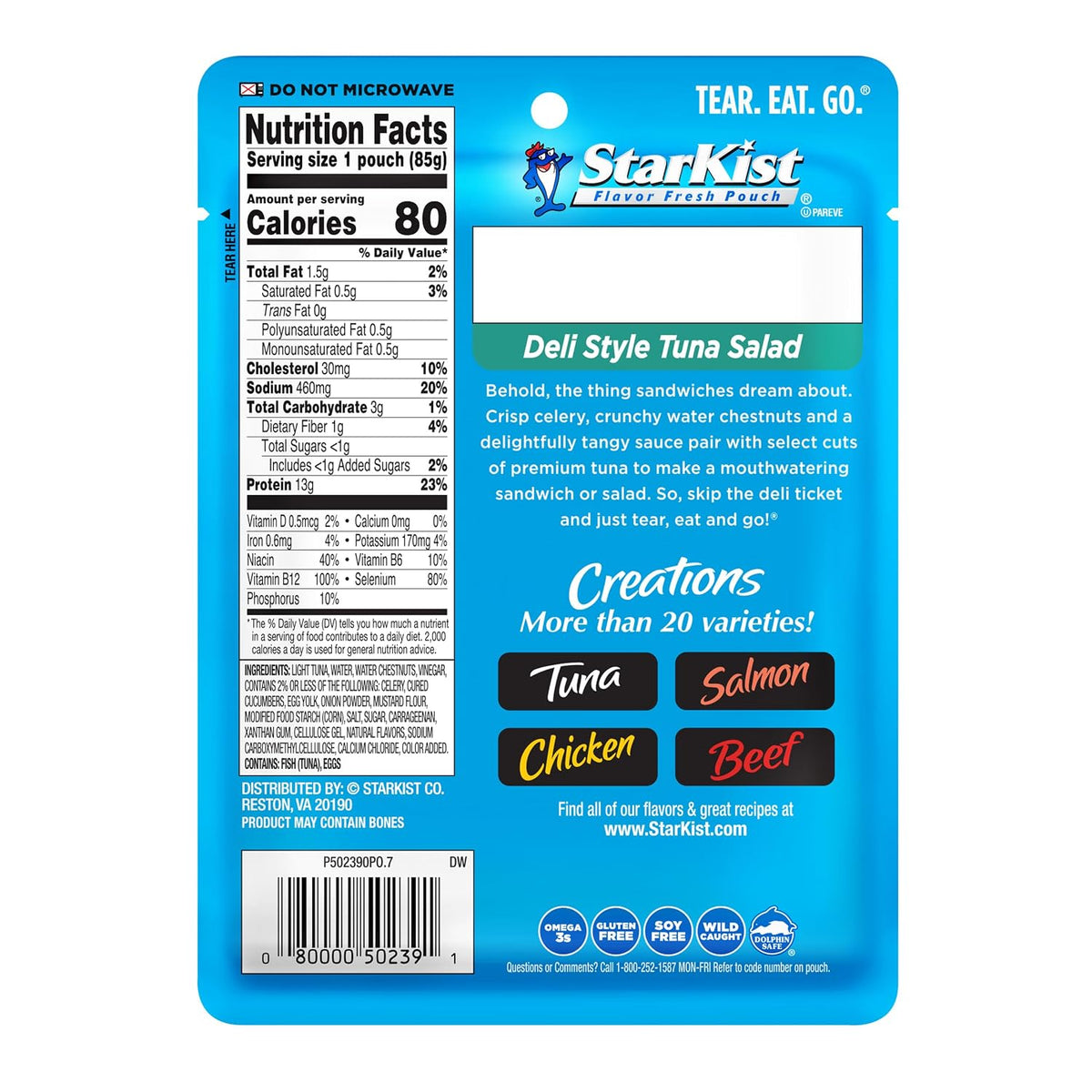StarKist Tuna Creations Deli Style tuna salad pouches — photo 2