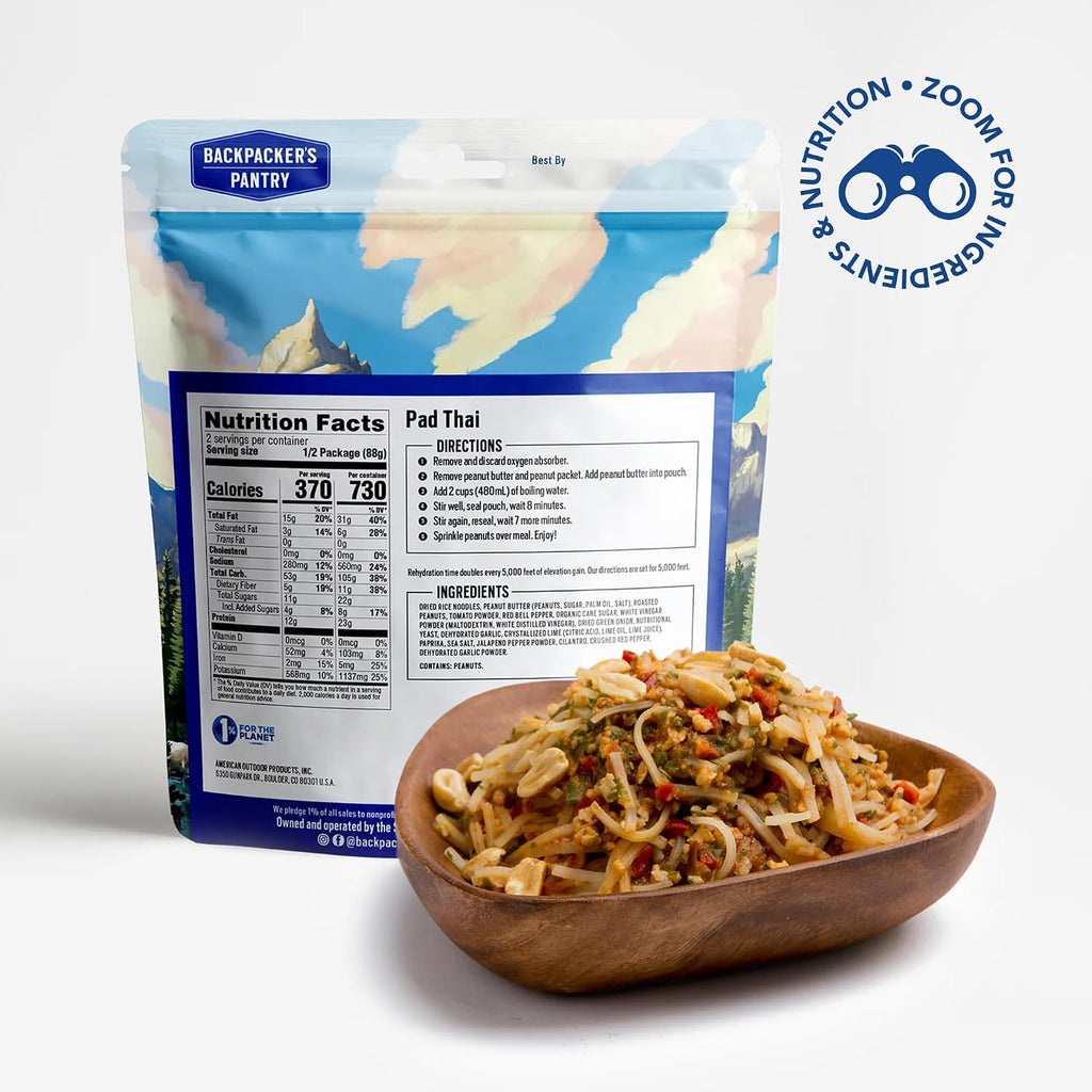 Backpacker's Pantry Pad Thai meal pouches, 6-pack — photo 2