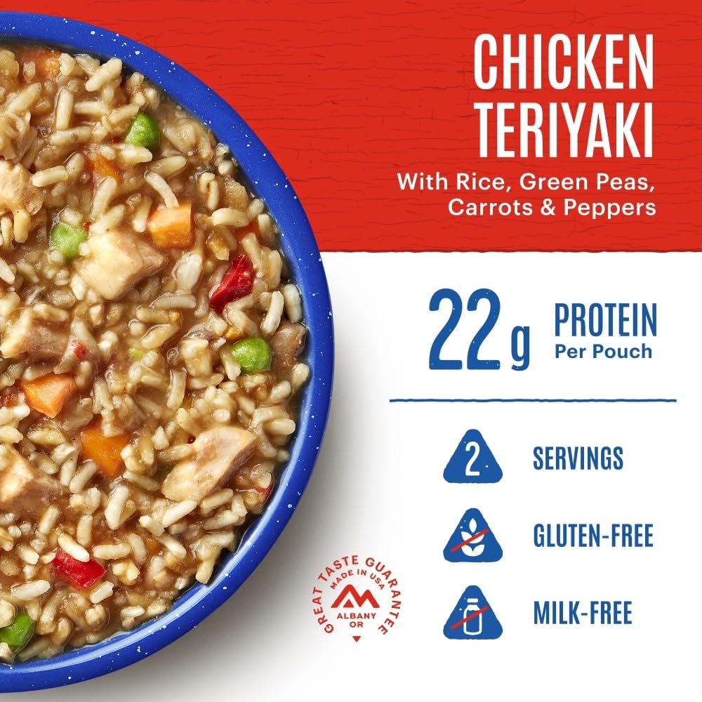 Mountain House Chicken Teriyaki freeze-dried meal pouches, 6-pack — photo 3