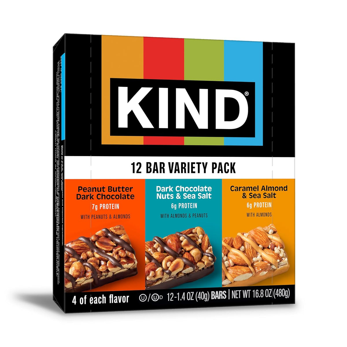 KIND bars 12-bar variety pack box