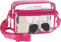 BAGAIL clear stadium approved crossbody shoulder messenger bag with adjustable strap