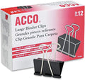 Large Binder Clips 12-Pack — Canopy Tapestry Clamps | Dustproof Supply
