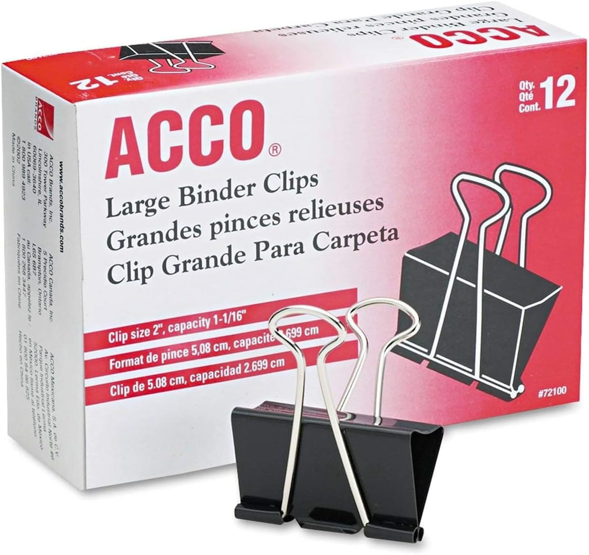 Large Binder Clips 12-Pack — Canopy Tapestry Clamps | Dustproof Supply