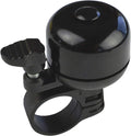 BIRIA compact black alloy mini bicycle bell mounted on handlebar
