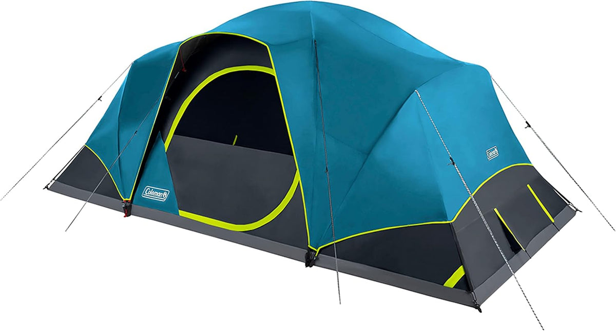 Coleman Skydome Dark Room 10-person tent for large festival crew camping