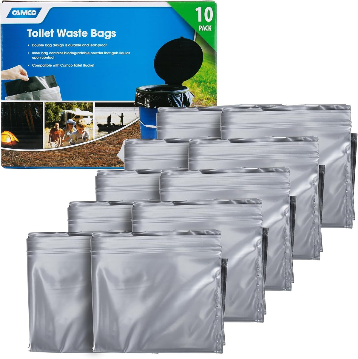 Camp Toilet Bucket Liners 10-Pack — Festival Dignity Bags