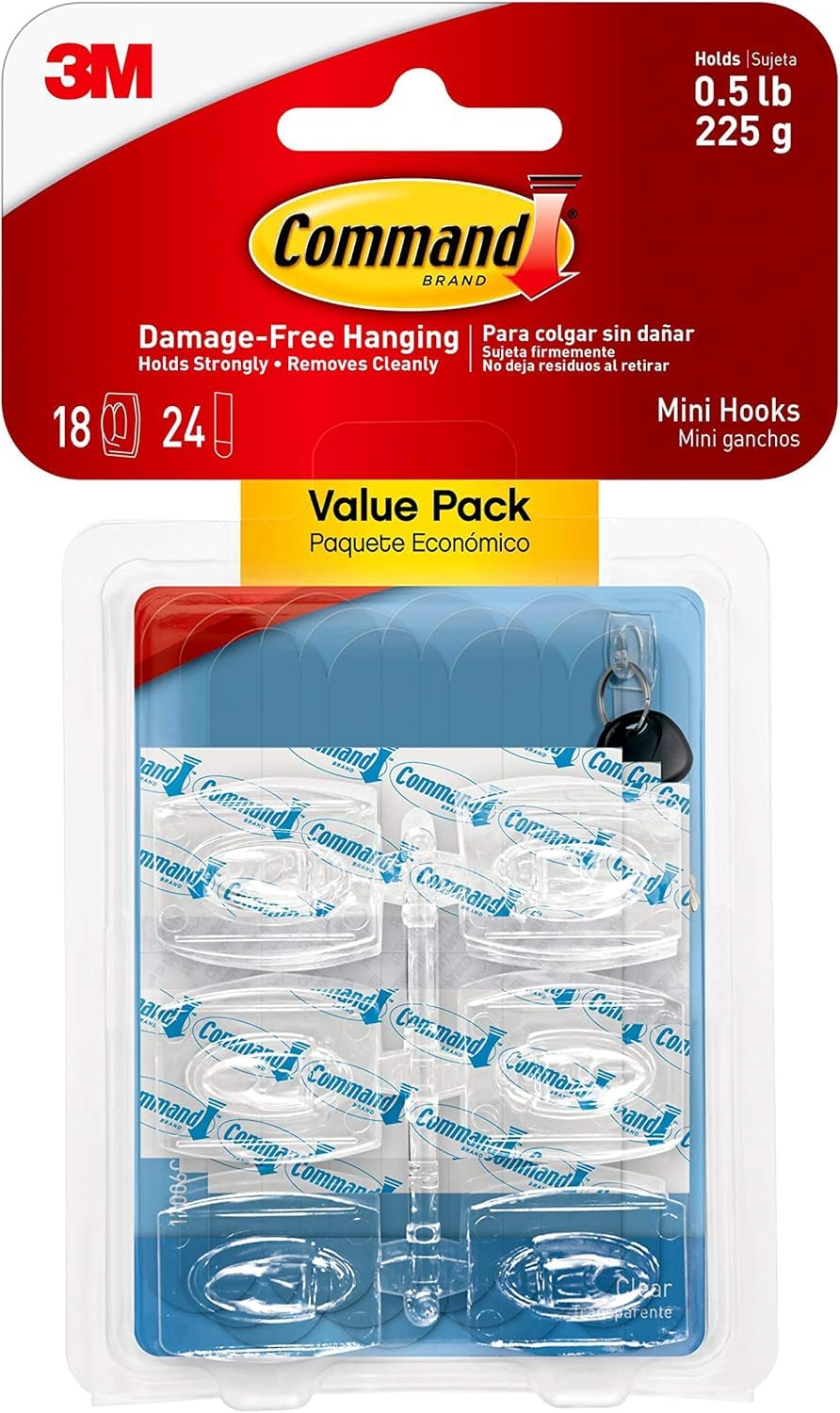 Damage-Free Mini Hooks 18-Pack — Tent & Camp Hang product photo
