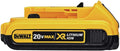 DEWALT 20V MAX XR compact 2.0Ah lithium-ion battery pack DCB203