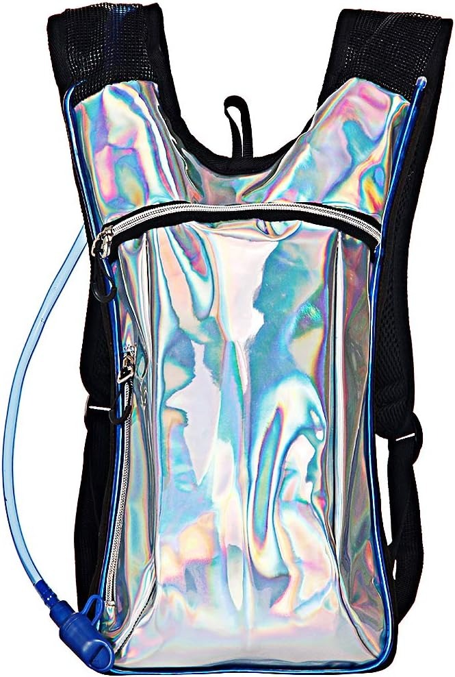 ECEEN LED EL-Wire Hydration Pack 2L — Holographic Night Festival Hydropack