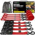 Ratchet Tie-Down Straps 15ft 4-Pack — Shade & Trailer product photo