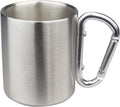 Reusable Steel Festival Cup with Carabiner — Clip-On BYO Mug