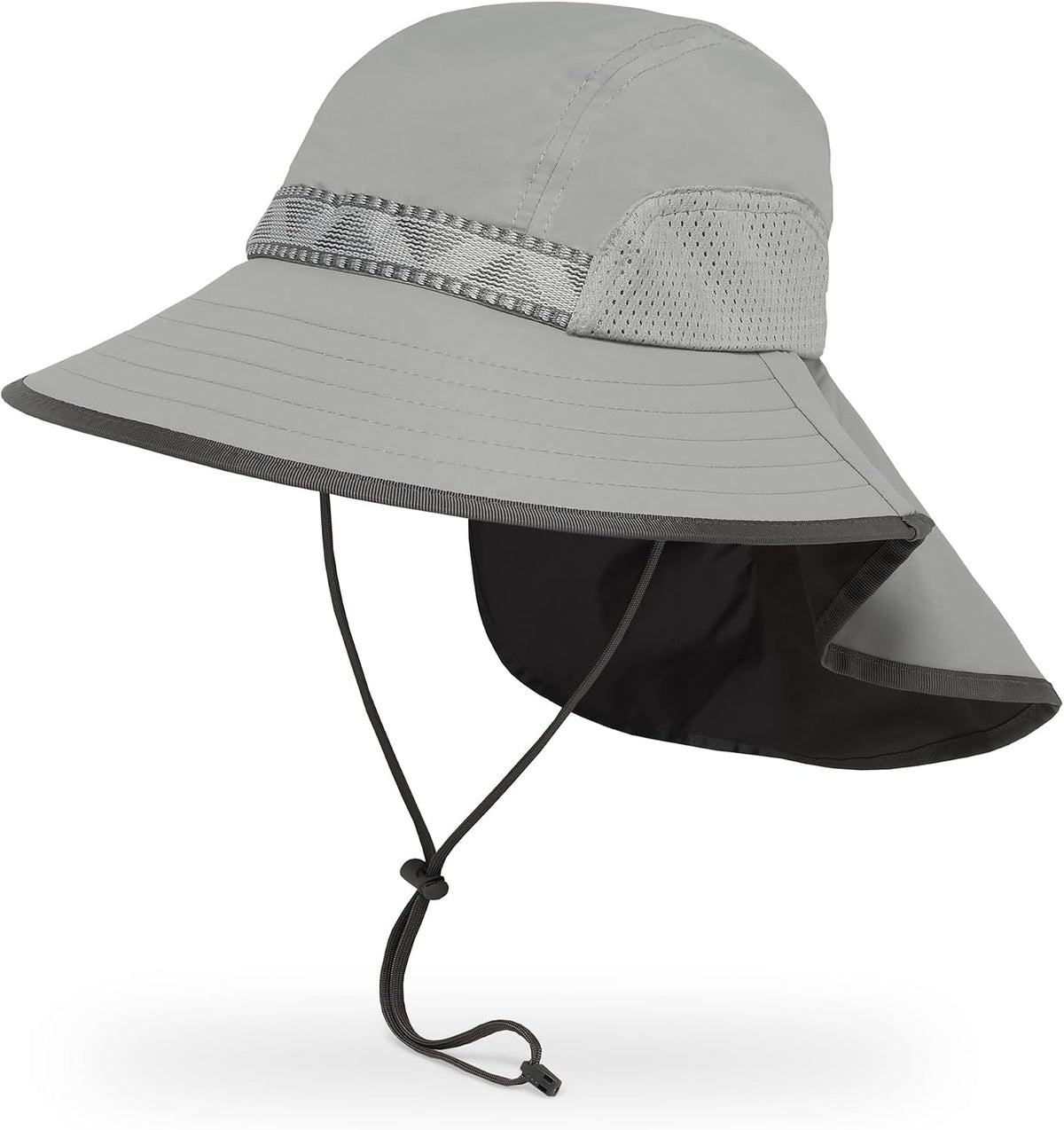Wide-Brim Chinstrap Sun Hat — Festival Day Shade That Stays On