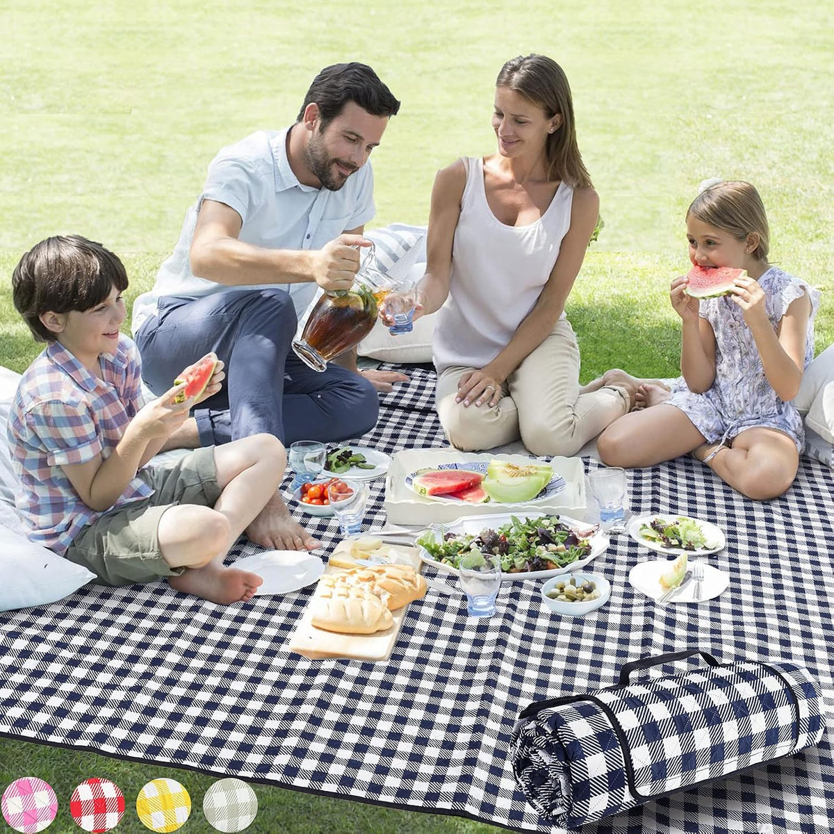 ZAZE 80x80 machine washable waterproof sandproof foldable picnic beach blanket oversized