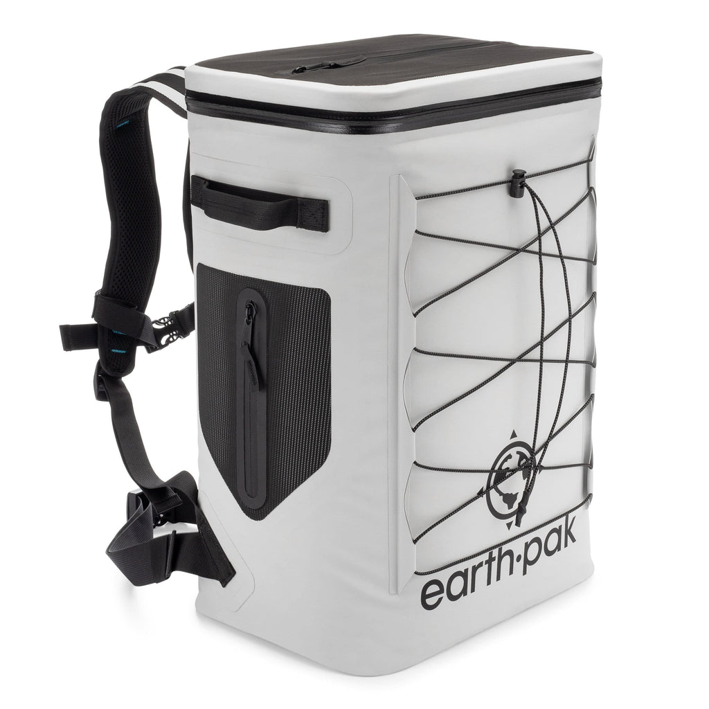 Earth Pak Loch waterproof insulated cooler backpack with padded straps and front bungee