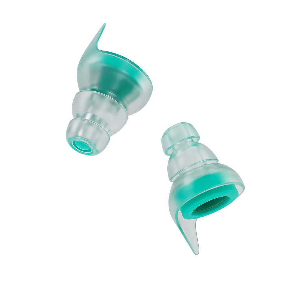Pair of Soft Landings SoundControl clear silicone festival earplugs