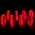 Eight pack LED light up nylon wristbands glow bracelets for festivals