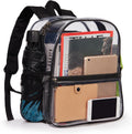 ZJIE black trim clear PVC mini backpack stadium approved 12x12x6 festival day pack